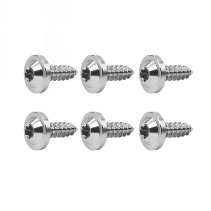 ya 6 8.24 baidi 6pcs Bolts Truss Torx Head Self Tapping Screws M5x15mm Fastener Silver