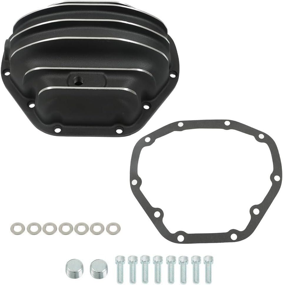 ya 4 8.14 Rear black differential cover with washer for Ford for Dodge SD for GMC Dana 80 10 bolts
