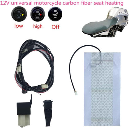 ya 4 8.8.2 Universal Motorcycle ATV UTV E-BIKE Carbon Fiber for Seat Heater Electric Heated Pad