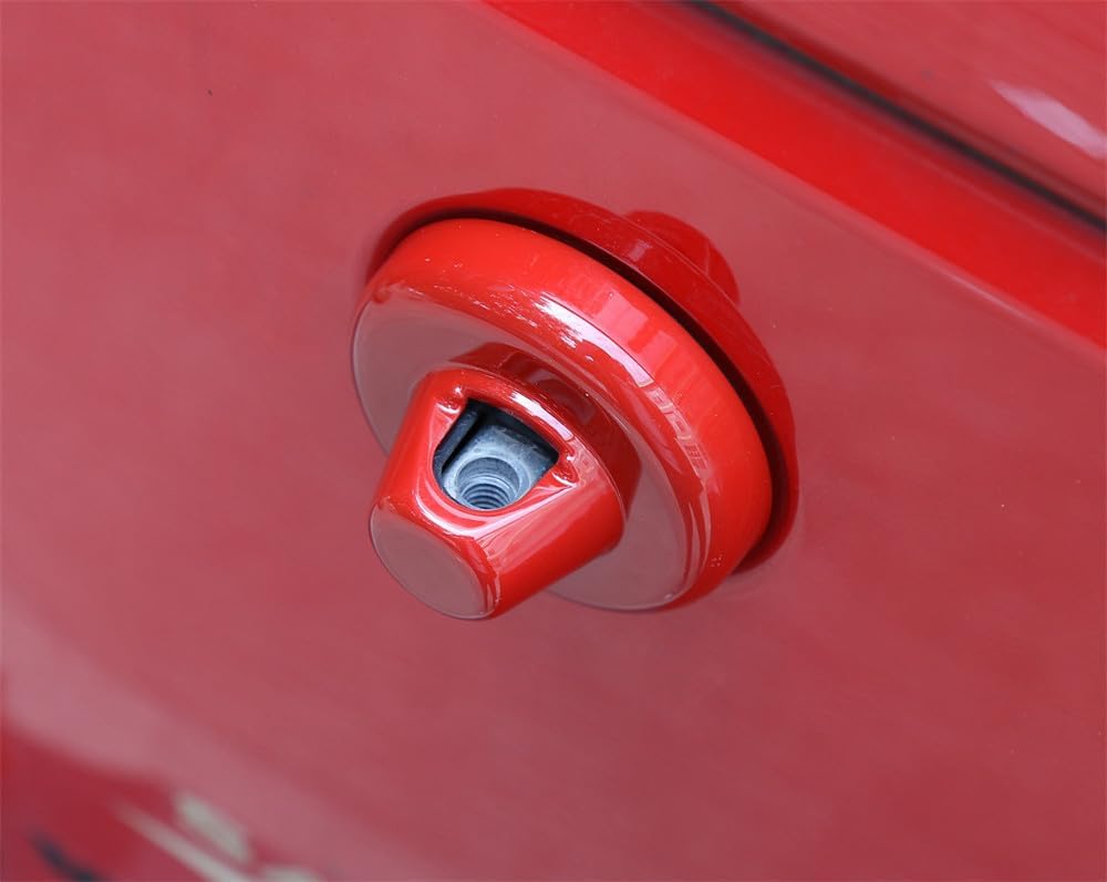 ya 10 9.16 baidi Red Chrome Antenna Base Cover Trim for 2007-2018 for Jeep for Wrangler JK Accessories