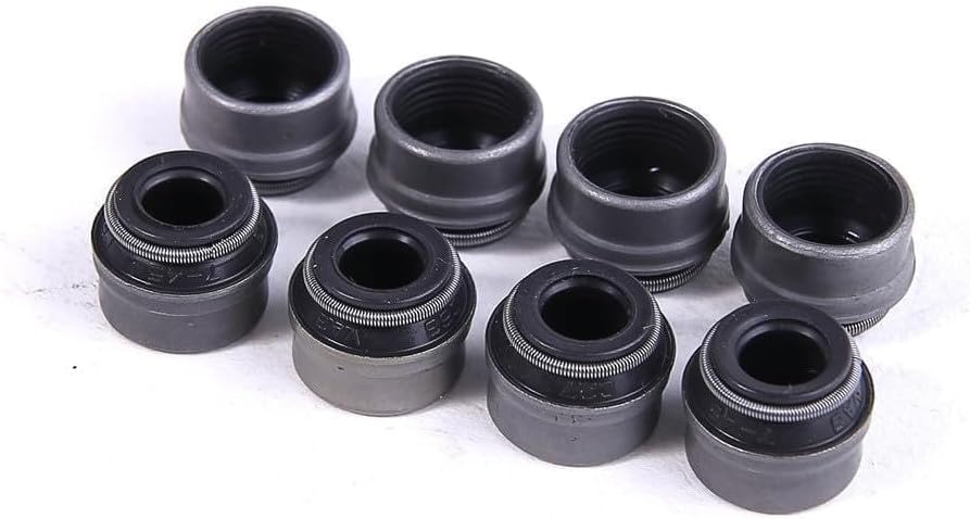 ya 6 8.24 baidi 8Pcs 7mm Valve Stem Seals for VW for Golf for JETTA Beetle for Passat for Audi 2.0 1.9TDI 8V