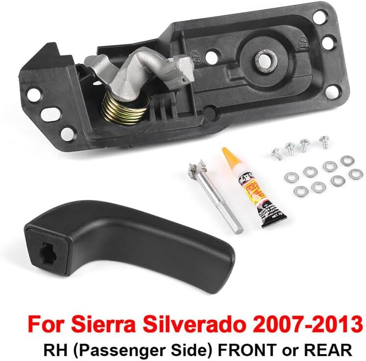 ya 4 8.14 Door Handle Repair Kit Interior Passenger Side for 07-13 Sierra Silverado 