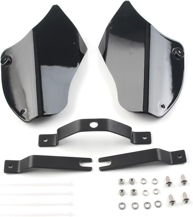 ya 4 8.10 1 Pair ABS Saddle Shields Heat Deflector Fit for Harley Softail Fatboy FLSTF