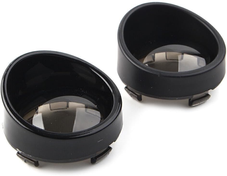 ya 4 8.8.2 Turn Signal Light Lens Cover Smoke Bezels Visor for Harley-Davidson Softail cl