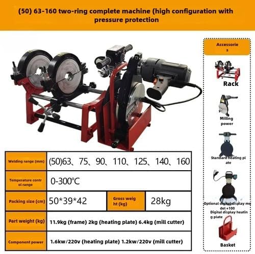 ya 28 10.13 baidi 63-160/200 Manual Four-ring Butt Welding Machine PE Pipe Welding Machine-3-1