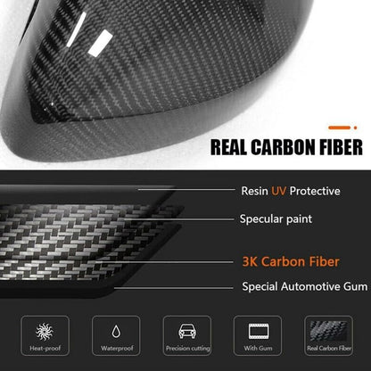ya 11 9.14 baidiFor Euro Version for Ford for Mustang 2014-2022 Carbon Fiber Side Rearview Mirror Cover