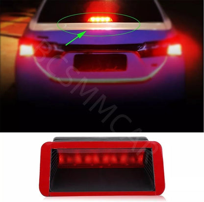 ya 4 8.24 baidi Car 12V Red 5 LED Third Brake Light Rear Tail Center High Mount 3rd Stop Lamp