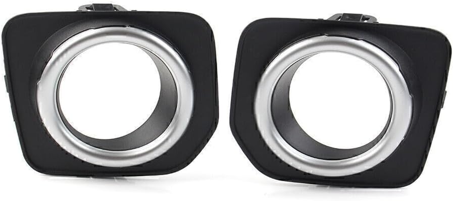 ya 10 9.16 zhengce Pair Front Bumper Fog Lamp Cover Bezels Trim for Land Rover LR4 14-2016 LR0