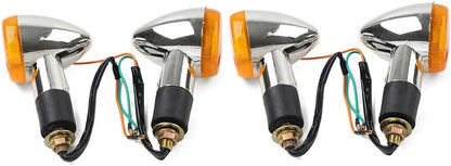 ya 11 9.14 zhengce 4x Amber Turn Signal Lights 10mm for Suzuki Boulevard C109R C50 C90 S 40 50
