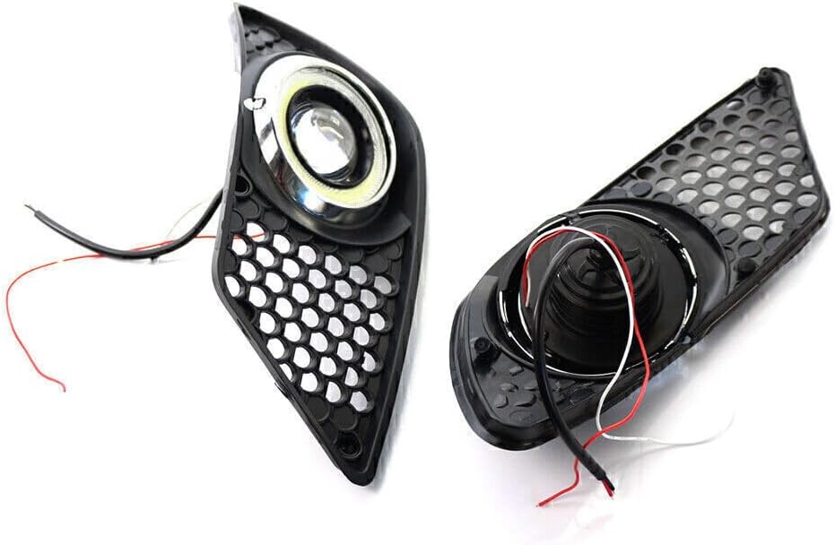 ya 10 9.16 zhengce Front Bumper Fog Light Grill Trim w/Light Fit for Mercedes-Benz C CLASS W20