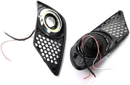 ya 10 9.16 zhengce Front Bumper Fog Light Grill Trim w/Light Fit for Mercedes-Benz C CLASS W20