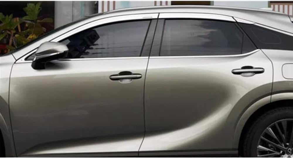ya 28 10.13 zhengce 6P Chrome Window Visor Vent Shades Sun Rain Guard Deflector for 2023-24 fo