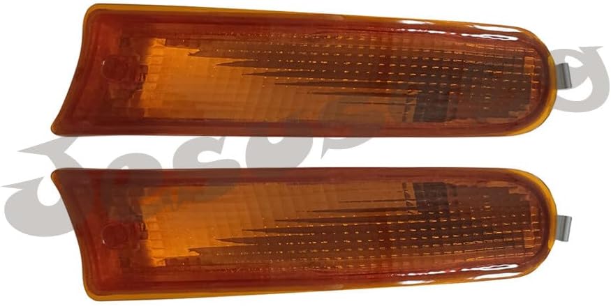 ya 9 10.24 2pcs Front Bumper Fog Light Lamps Housing LH+RH Yellow for 95-97 for Toyota RAV4