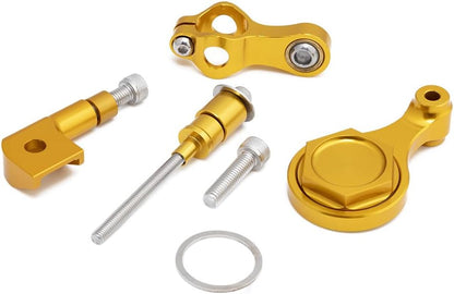 ya 4 8.14 Motorcycle Gold CNC Steering Damper Bracket Mounting for Yamaha YZF R6 2006
