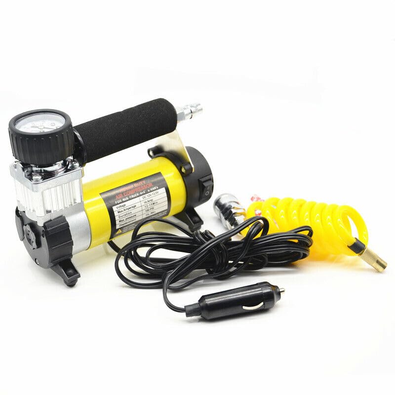ya 6 8.24 baidi Portable car Mounted 12v air Compressor Pressure Gauge, Tires, 150 poun for DS per Square inch air Cylinder Pressure Pump