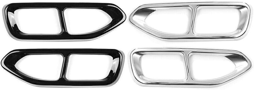 ya 4 8.14 for BMW 7 Series G11 G12 16-18 Rear Tail Muffler Exhaust Pipe Output Cover Trim