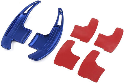 ya 4 8.14 Steering Wheel Shift Paddle Shifter Extension Trim Fit for Ford for Mustang 2015-21 Blue