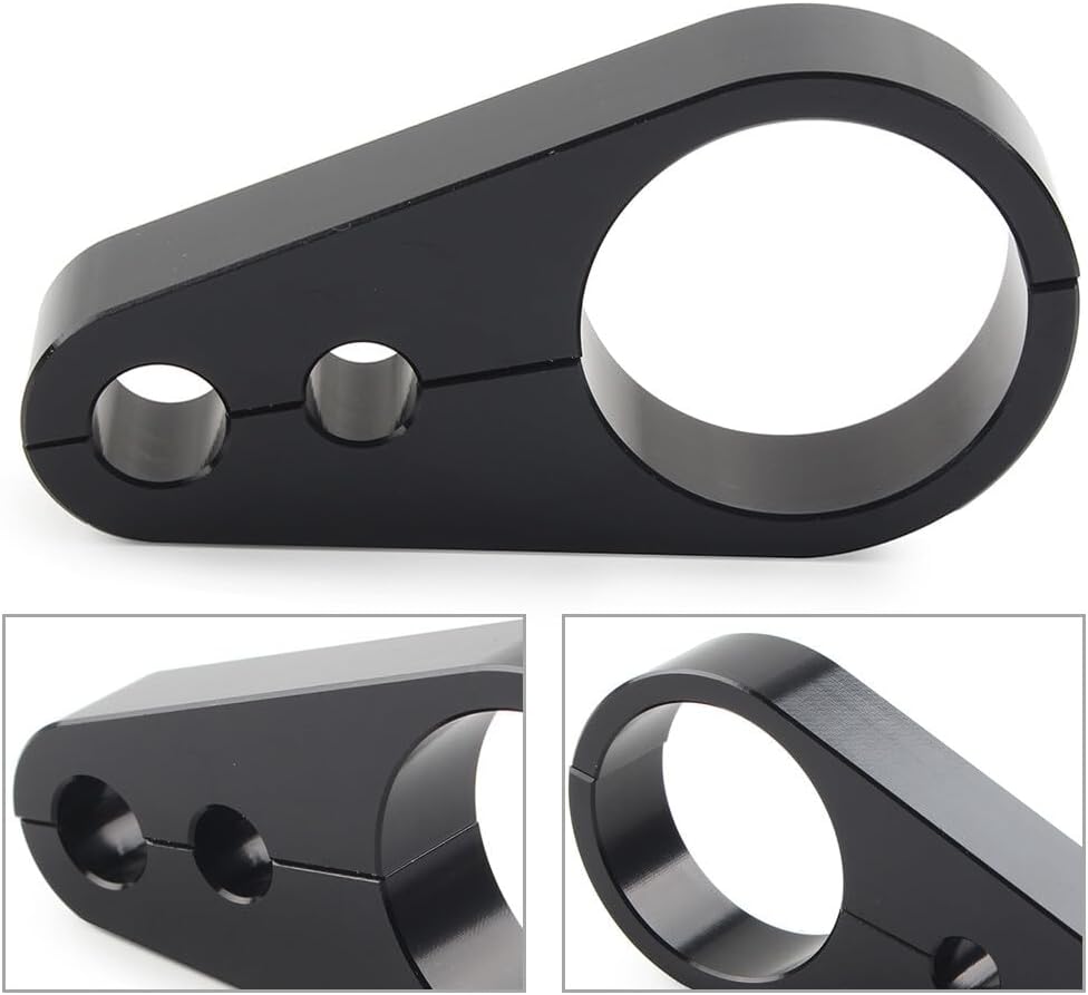 ya 11 9.14 baidiMotorcycle Brake Clutch Cable Wire Clamp Clip fit Harley 1-1/4 Handlebar