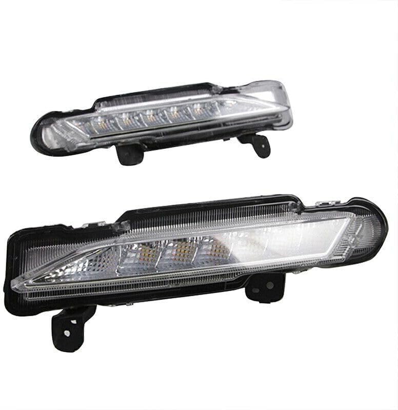 ya 2 8.15 A pair of front DRL daytime running lights and fog lights suitable for Toyota Yaris 2017-2019