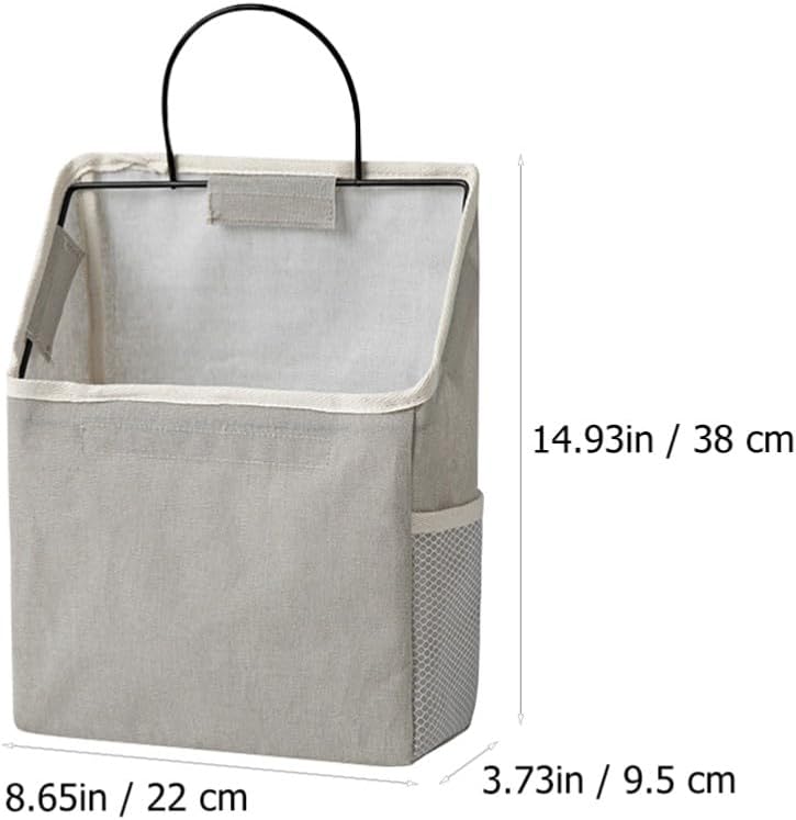 ya 2 8.15 2 Sets Wall Mounted Storage Bag Wall-Mounted Hanging Door Pouch Organizer