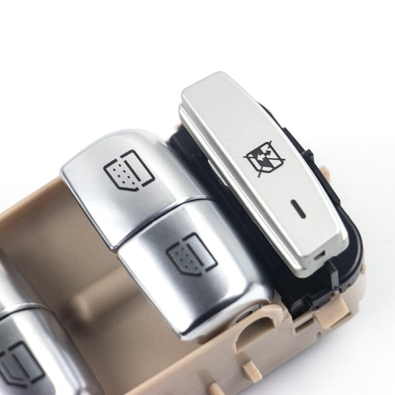 ya 6 8.14 1* Brown Front Left Power Window Switch for Mercedes E-Class CLS350 E450 E63 AMG