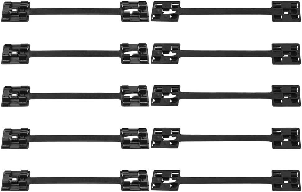 ya 5 8.10 10X Car Sill Strip Mounting Holder Clip For 1995-2014 for Astra for Corsa Vectra Zafira