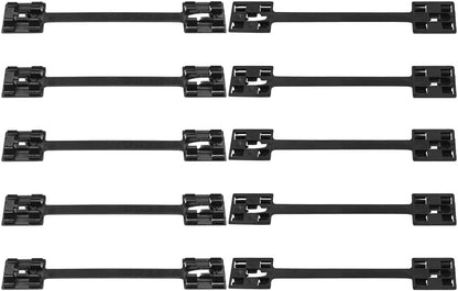 ya 5 8.10 10X Car Sill Strip Mounting Holder Clip For 1995-2014 for Astra for Corsa Vectra Zafira