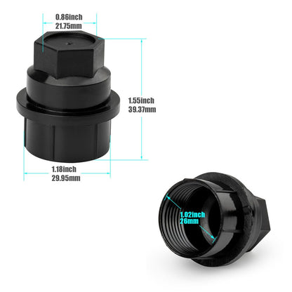 ya 5 8.10 24PCS Lug Nut Cover Cap 15646250 for Chevrolet for GMC 1500 2500 Full Size Truck NEW