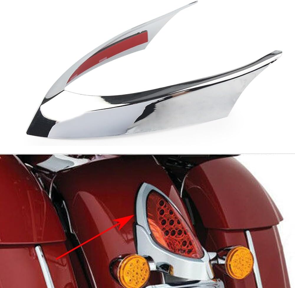 ya 4 8.8.2 For Indian Chief Classic Dark Horse Vintage 2014-2018 Tail Light Top Trim Cover