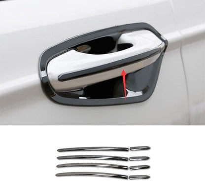 ya 4 8.8.2 for Ford Mondeo Fusion 13-20 Steel Outside Door Handle Cover Trim Black M