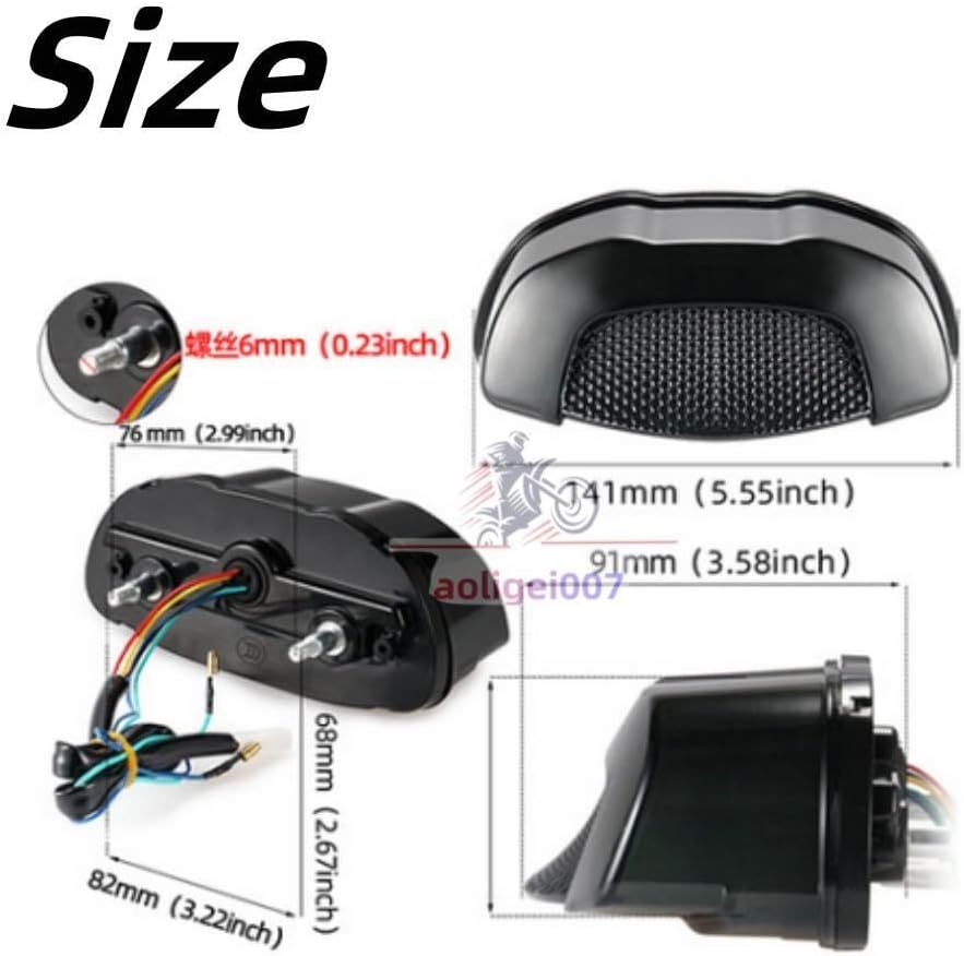 ya 23 10.7 baidi Integrated LED taillights and turn signals are suitable for Honda CB650R, CBR650R, CB300R, and CB150R.