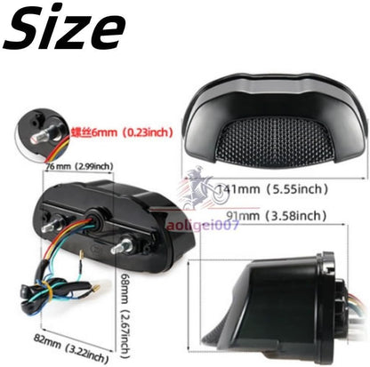 ya 23 10.7 baidi Integrated LED taillights and turn signals are suitable for Honda CB650R, CBR650R, CB300R, and CB150R.