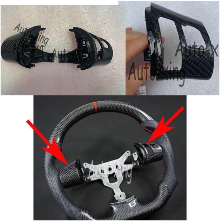 ya 8 8.24 baidi Carbon Fiber Button Cover C6 for Corvette Steering Wheel Trim Replacements 2006-2013