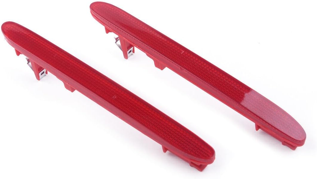 ya 4 8.8 for Honda CRV for Acura TSX 05-06 Rear Bumper Reflector Light Lamp Lens Red L+R Set