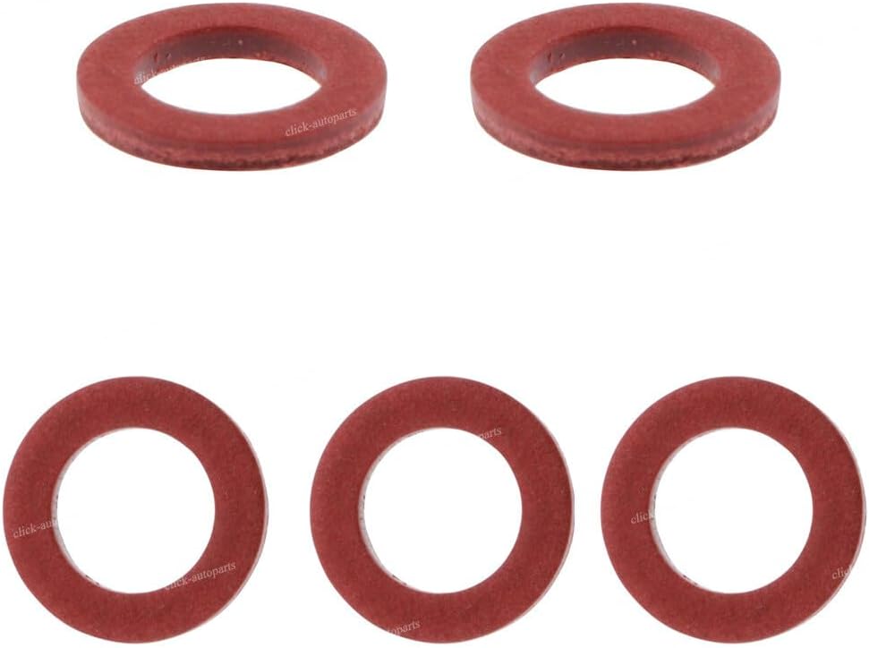 ya 2 8.15 5 Pcs Lower Unit Drain Plug Gasket Red for Yamaha 90430-08020-00 90430-08003