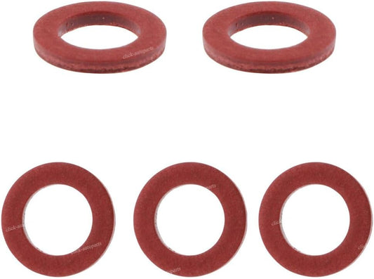 ya 2 8.15 5 Pcs Lower Unit Drain Plug Gasket Red for Yamaha 90430-08020-00 90430-08003