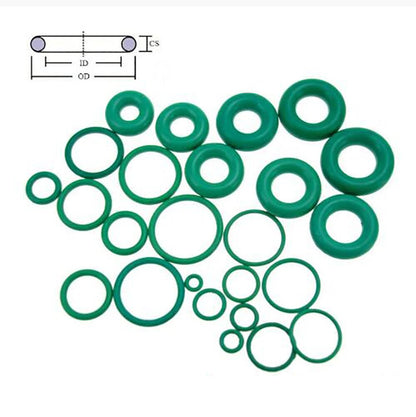 ya 15 10.19 baidi O-Ring 5-220mm Thickness 1.9mm Fluorine Rubber Sealing Ring Zero Ring Green-83
