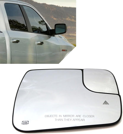 ya 11 9.14 baidiFit for Dodge for Ram 1500 2500 2019-2022 Wing Mirror Glass with Heated Blind Spot Right