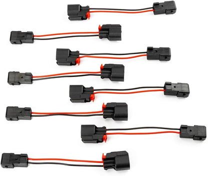 ya 4 8.8 8Pcs LS1 LS6 LT1 EV1 Engine wire Harness to LS2 LS3 LS7 EV6 Injector Adapters