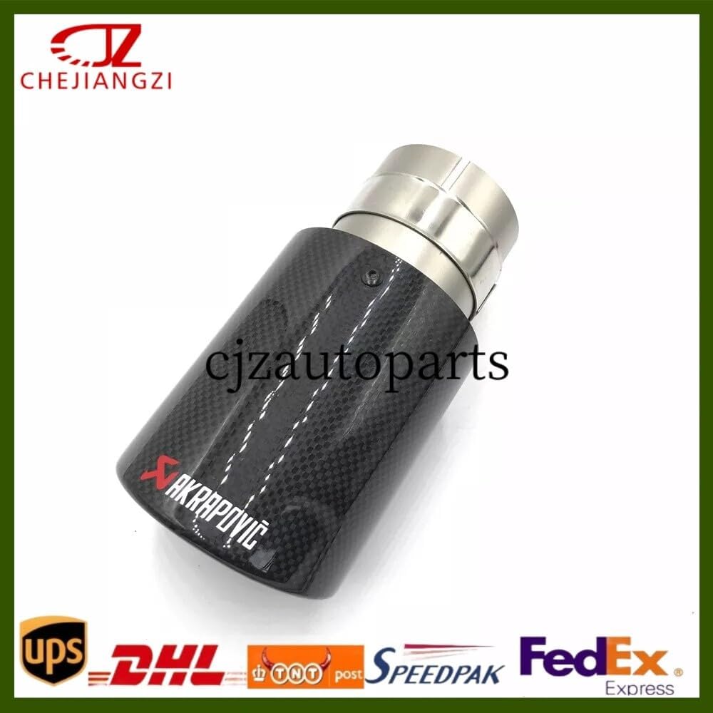 ya 6 8.24 baidi 1 PCS Akrapovic Glossy Carbon Fiber tip Pipe 3''/3.5''/4''/4.5'' Outlet