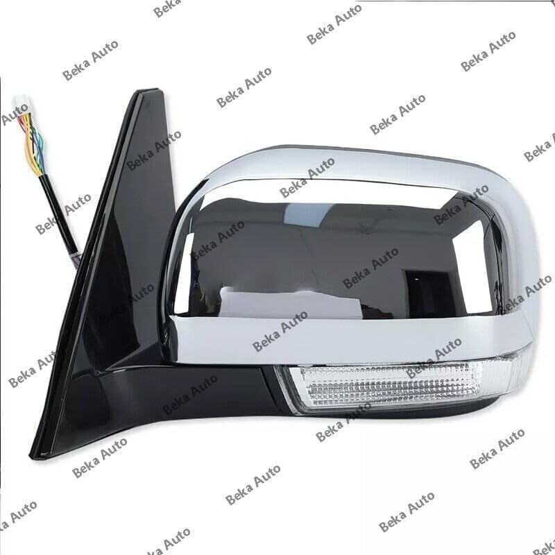 ya 11 9.14 baidi1 piece for Mitsubishi for Pajero Montero 2006-21 Left door mirror with light chrome-
