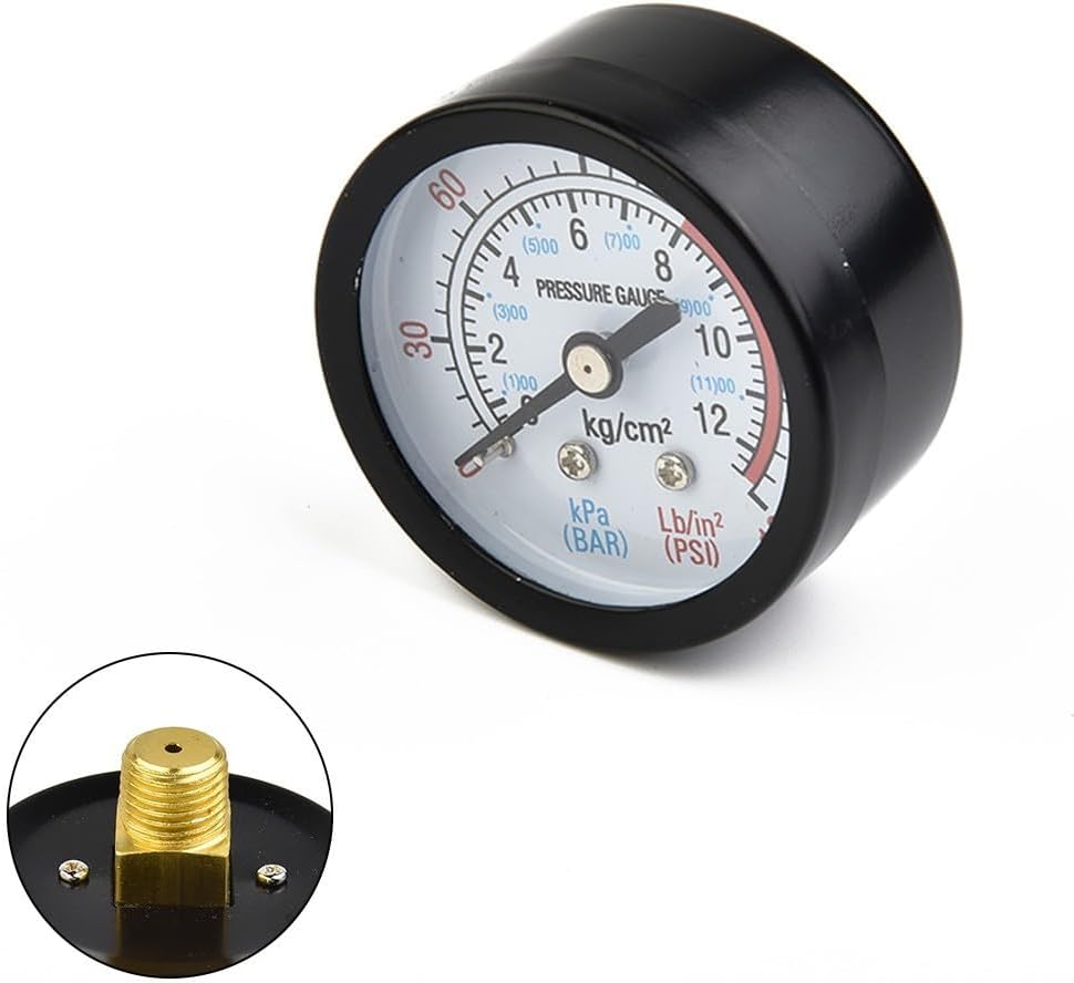 ya 26 10.21 baidi Compressor Gauge Manometer Tool 50mm Accessories Air Compressor Balck+Silver