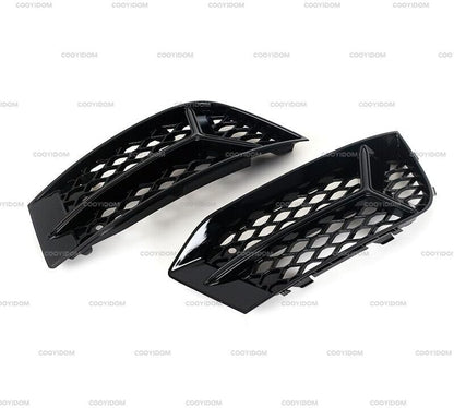 ya 2 8.15 A pair of fog light f for Ram es with honeycomb fog light f for Ram es, black on, suitable for Audi A3 2017-2020