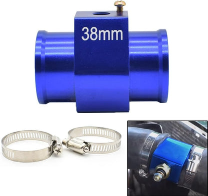 ya 4 8.24 baidi 38mm Aluminum Water Temp Temperature Gauge Coolant Radiator Hose Joint Pipe Kit
