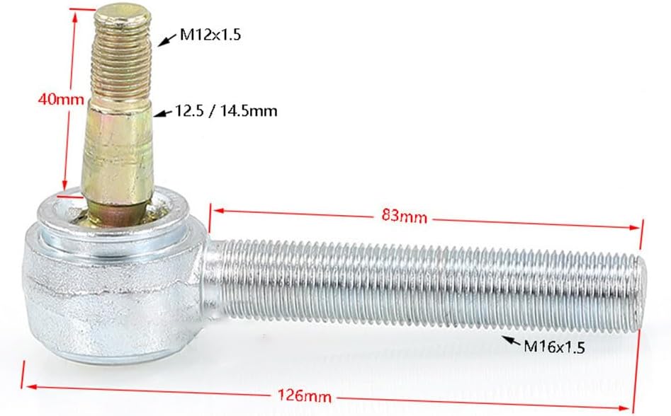 ya 4 8.10 12mm 16mm Tie Rod Ball Joint for ATV Dirt Bike Go Kart Scooter Sunl Kandi