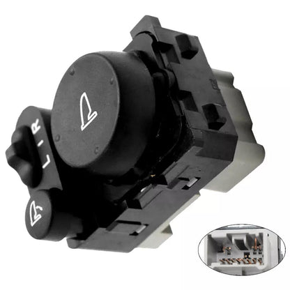 ya 6 8.24 baidi Mirror Switch Assembly for Honda FIT Jazz 2009-2014 GE6 GE8 35190-TF0-J11 Black 
