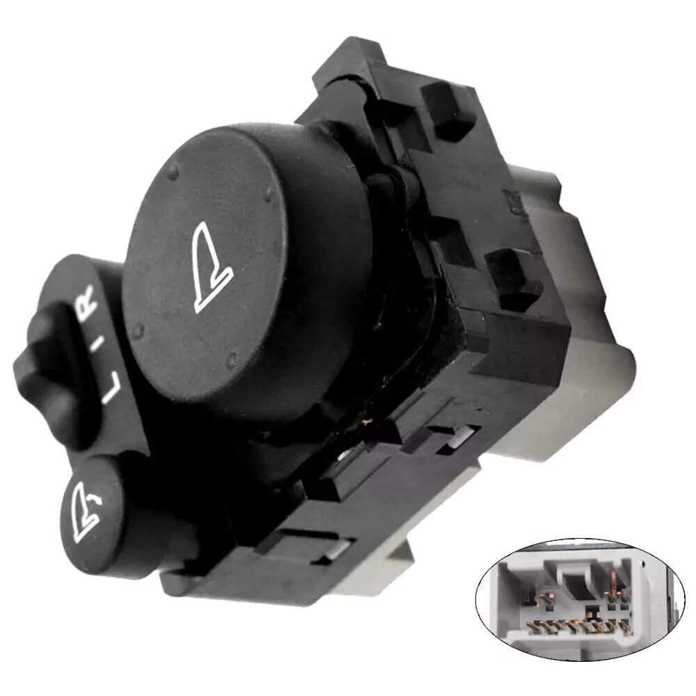 ya 8 8.24 baidi Mirror Switch Assembly for Honda FIT Jazz 2009-2014 GE6 GE8 35190-TF0-J11 Black 