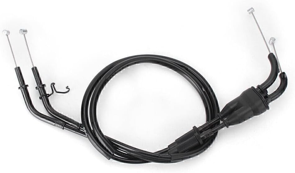 ya 4 8.8.2 2x Black Throttle Cable Accelerator Wire for Kawasaki ZX10R 2016-2017