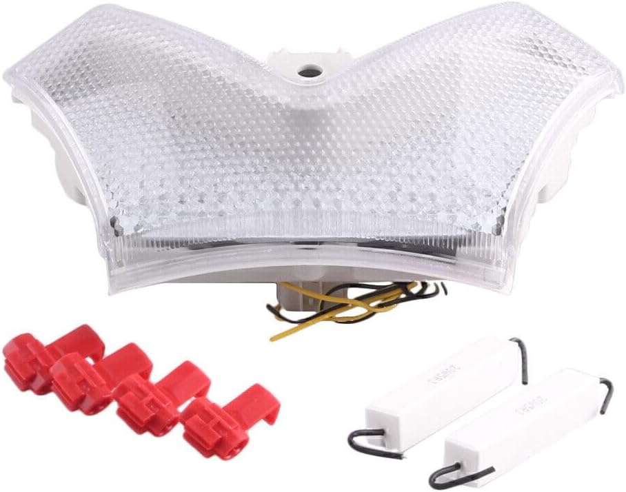 ya 10 9.16 zhengce for Kawasaki ZX-14R 2006-2010 Clear LED Tail Light Brake Turn Signal Lamp