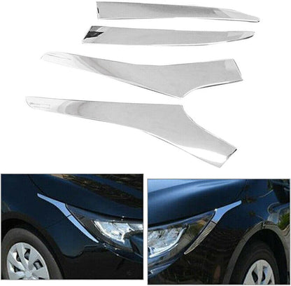 ya 11 9.14 zhengce for Toyota for Corolla Hatchback 2019-2020 Chrome Front Headlight Eyelid Co